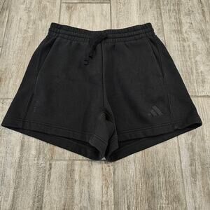 Adidas ALL SZN Fleece Loose Shorts Women’s Size S Black Athleisure Lounge‎ Clean